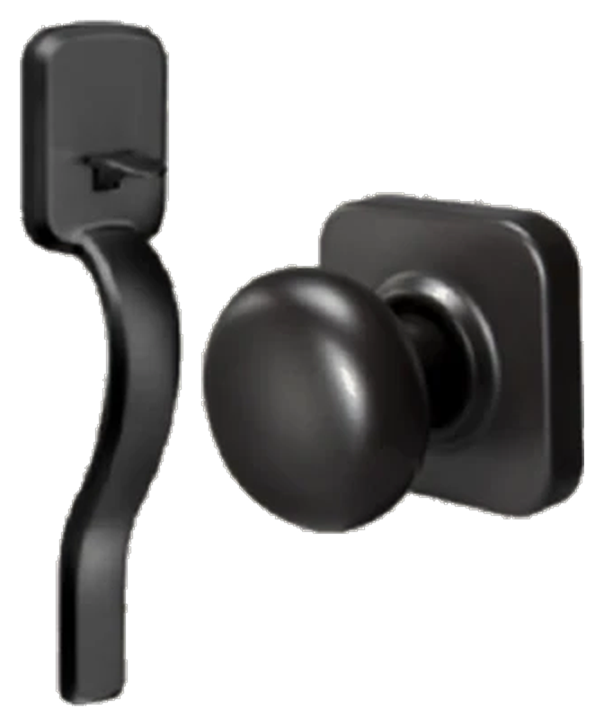 Yale Ridgefield Touch full exterior handleset in flat black with smart deadbolt