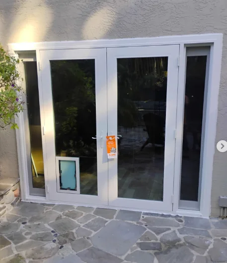 AMG Doors & Windows Anlin sliding patio door to french door conversion in Fremont, CA