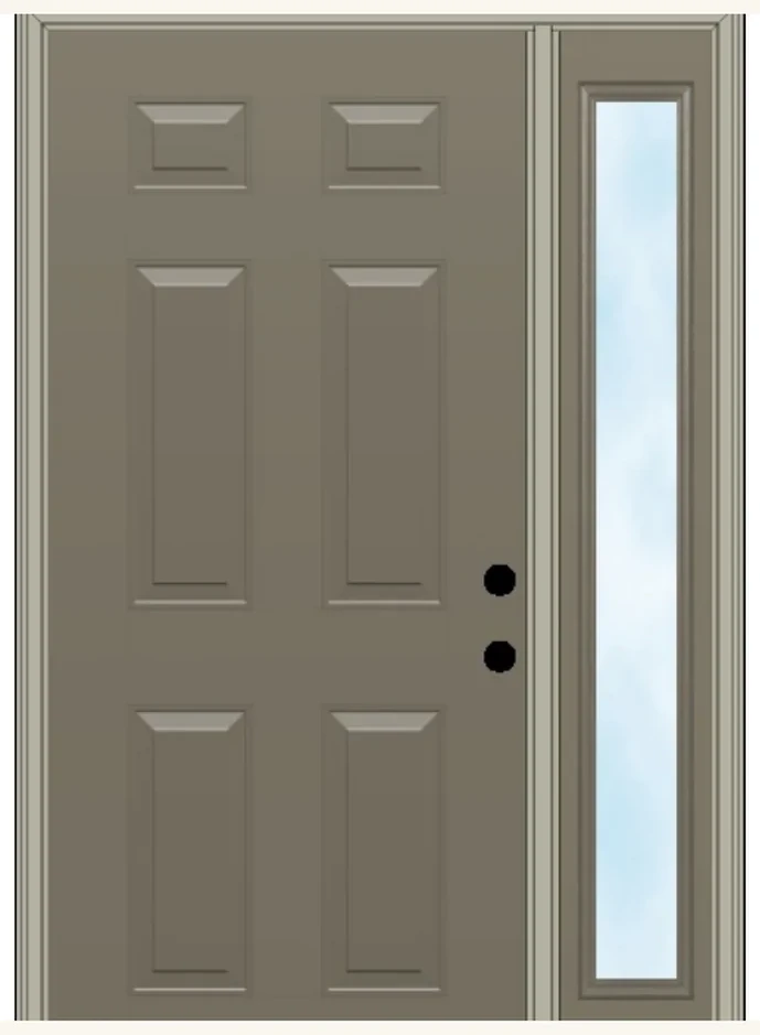 ProVia entry door with one sidelight