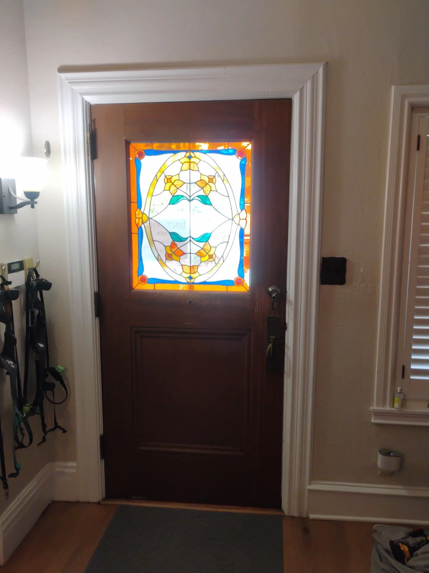 Interior view before Rogue Valley Door front door replacement in Los Altos