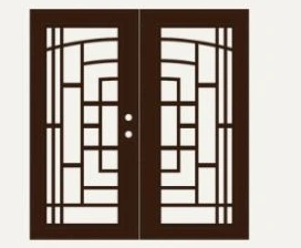 Official Titan Premium Aluminum double decorative security door product view