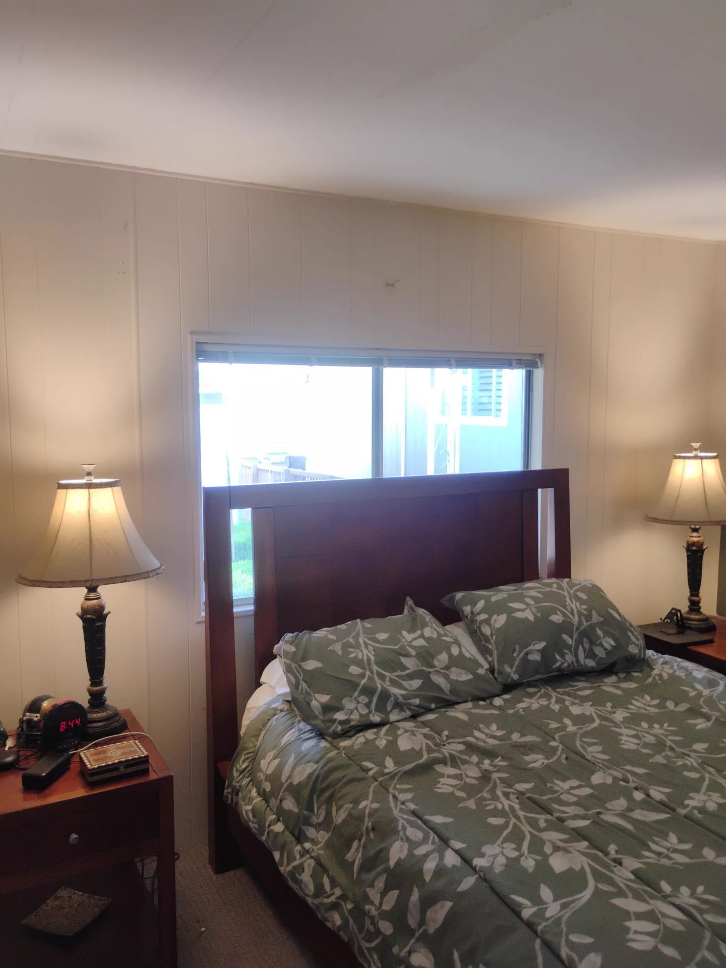 Older aluminum bedroom window before replacement in San Jose, CA