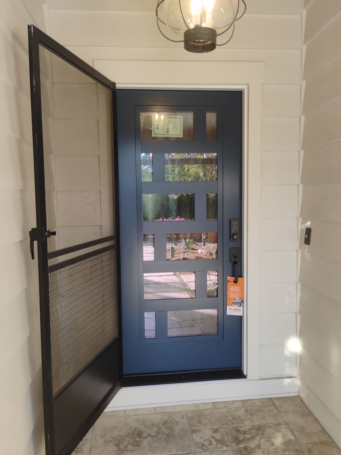 ProVia Signet single front door installed by AMG in Lafayette, California