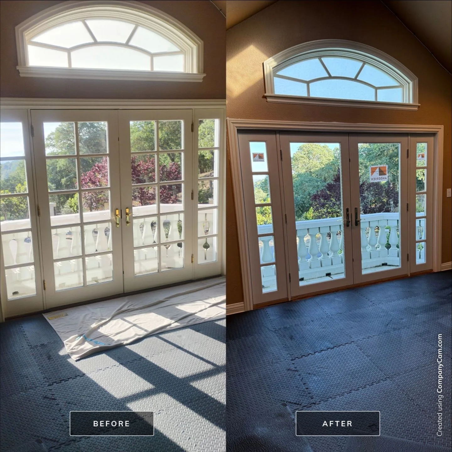 After Andersen french door replacement in Alamo, CA by AMG Doors & Windows (6/7)