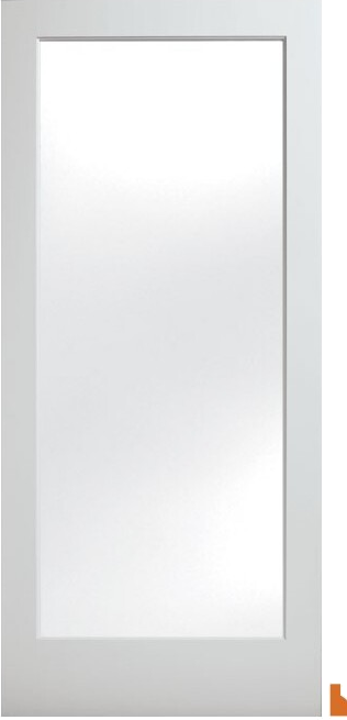 1501 Satin Etch Barn interior door — 1-Lite Barn 7/0