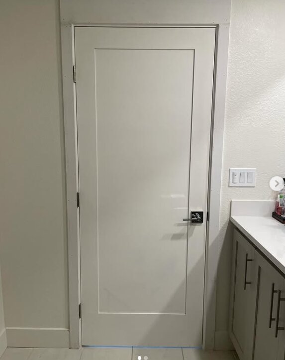 2-panel flat interior doors — whole-home install — Bay Area, CA — installed by AMG Doors & Windows