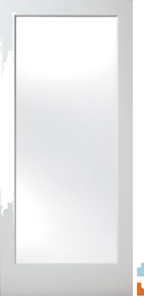 1501 Satin Etch interior door — 1-Lite Satin Etch Primed