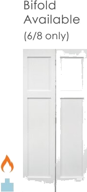 82 BF Flat Bifold interior door — 2-Panel Flat Bifold