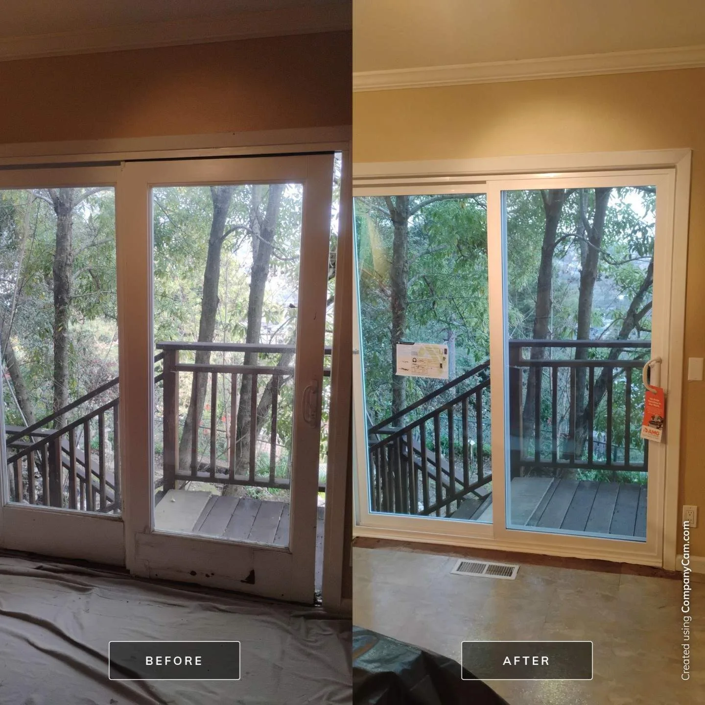 AMG Doors & Windows PlyGem patio door replacement in Brisbane, CA