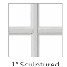 Anlin 1" Sculptured window grid profile