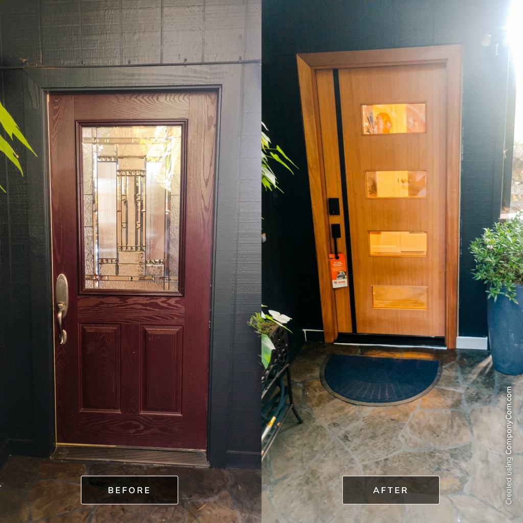 Front Door project in Oakland by AMG Doors & Windows