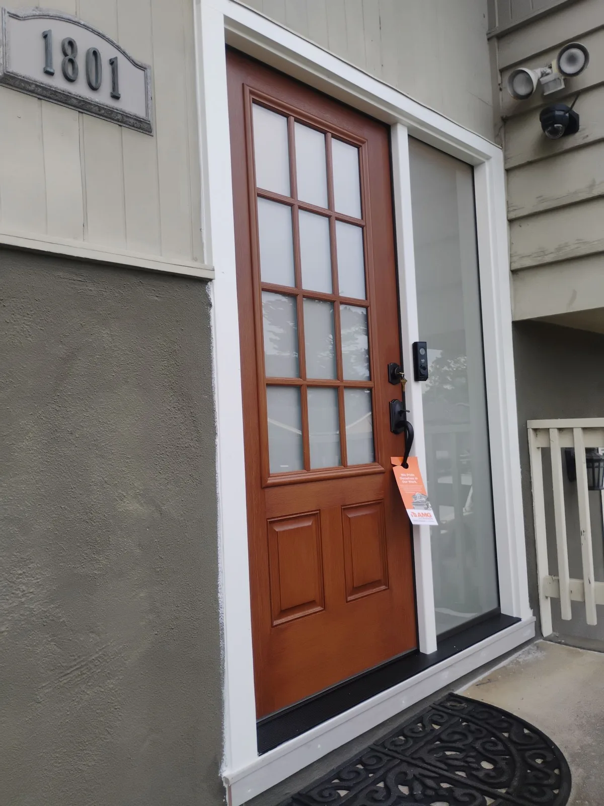 After Therma-Tru front door replacement in San Bruno, CA by AMG Doors & Windows (7/7)