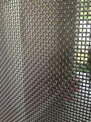 Stainless steel security mesh close-up