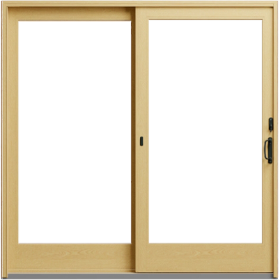 Andersen 400 Series Frenchwood patio door wood interior