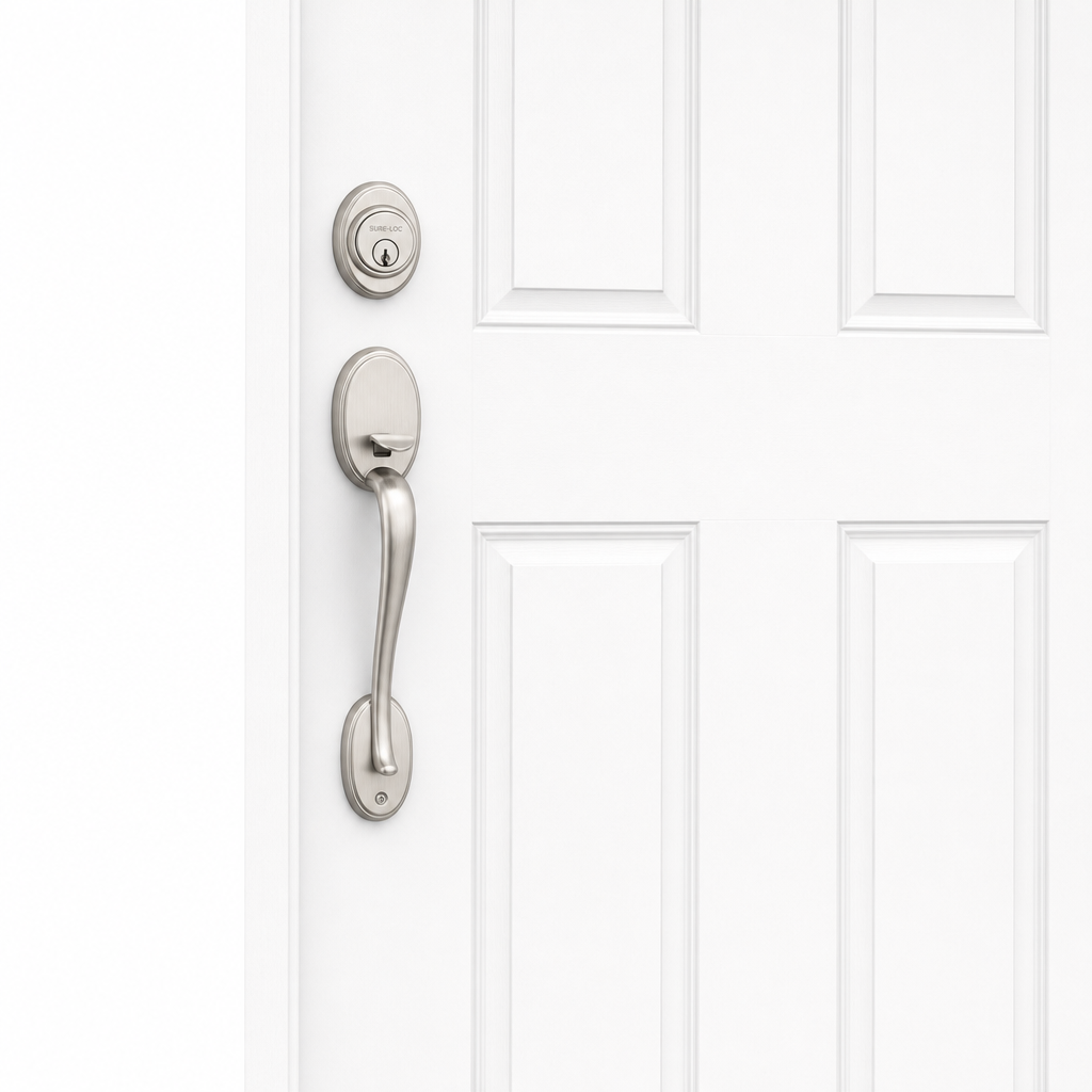 Alta + Durango Handleset exterior trim in Satin Nickel