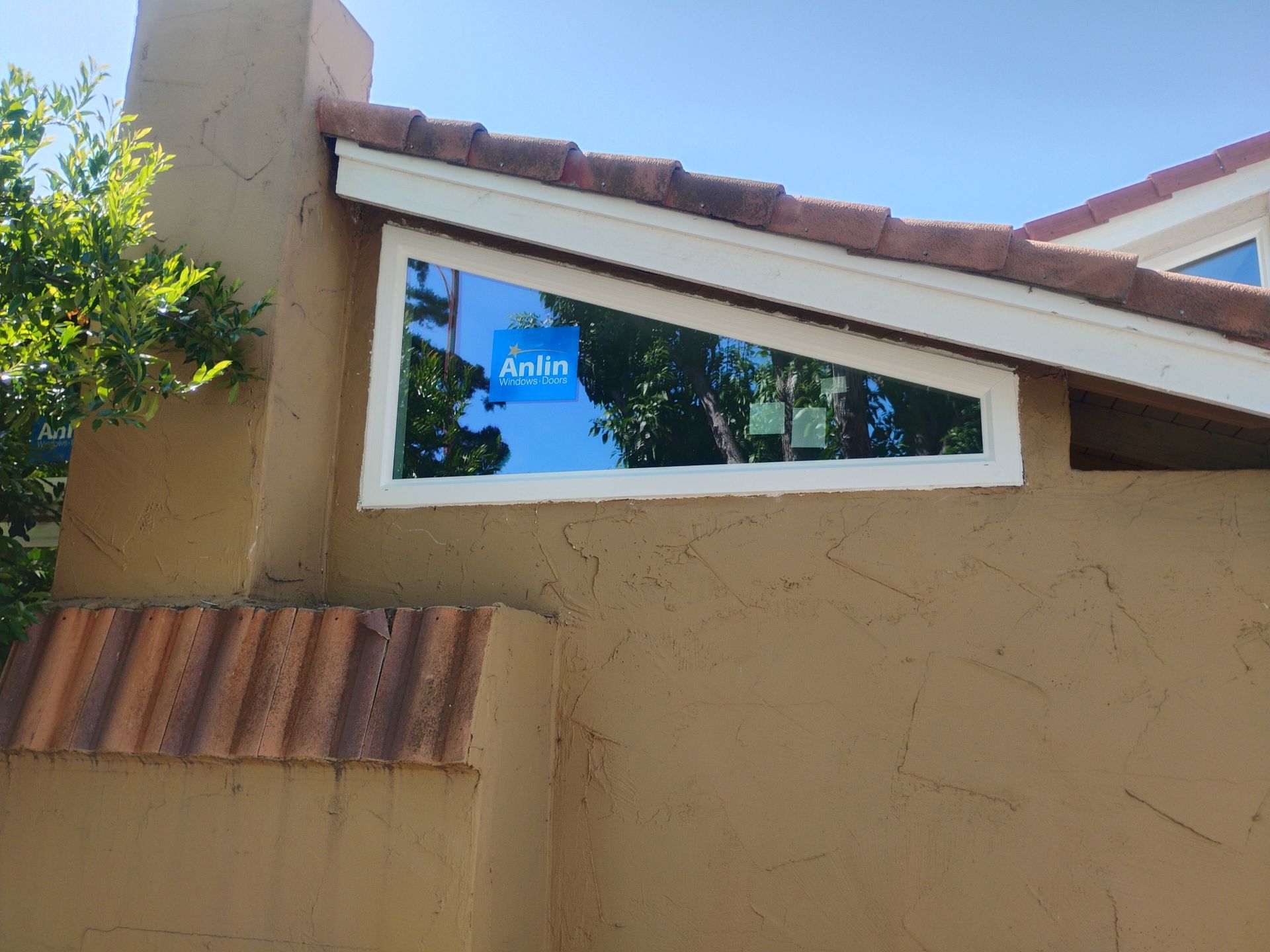 Geometric window replacement after photo in San Jose CA — specialty shaped replacement window installed by AMG Doors and Windows — photo 5 of 18