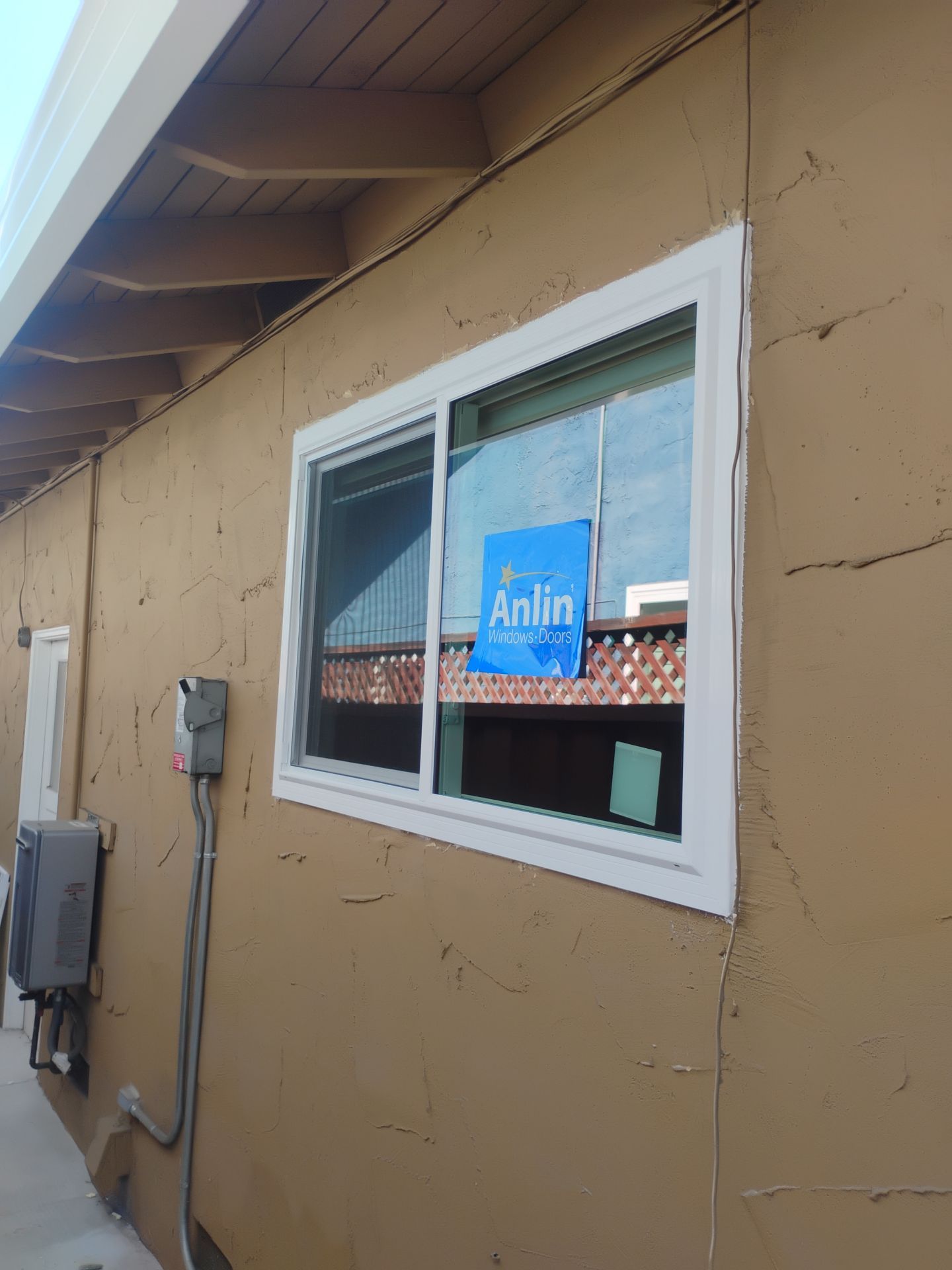 Geometric window replacement after photo in San Jose CA — specialty shaped replacement window installed by AMG Doors and Windows — photo 8 of 18