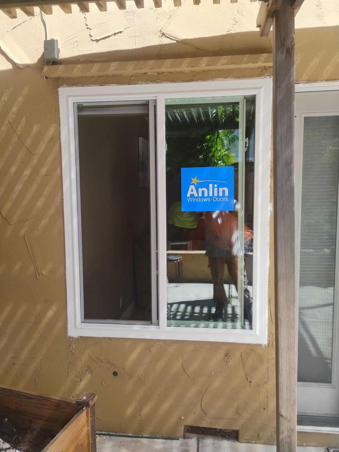 Geometric window replacement after photo in San Jose CA — specialty shaped replacement window installed by AMG Doors and Windows — photo 10 of 18