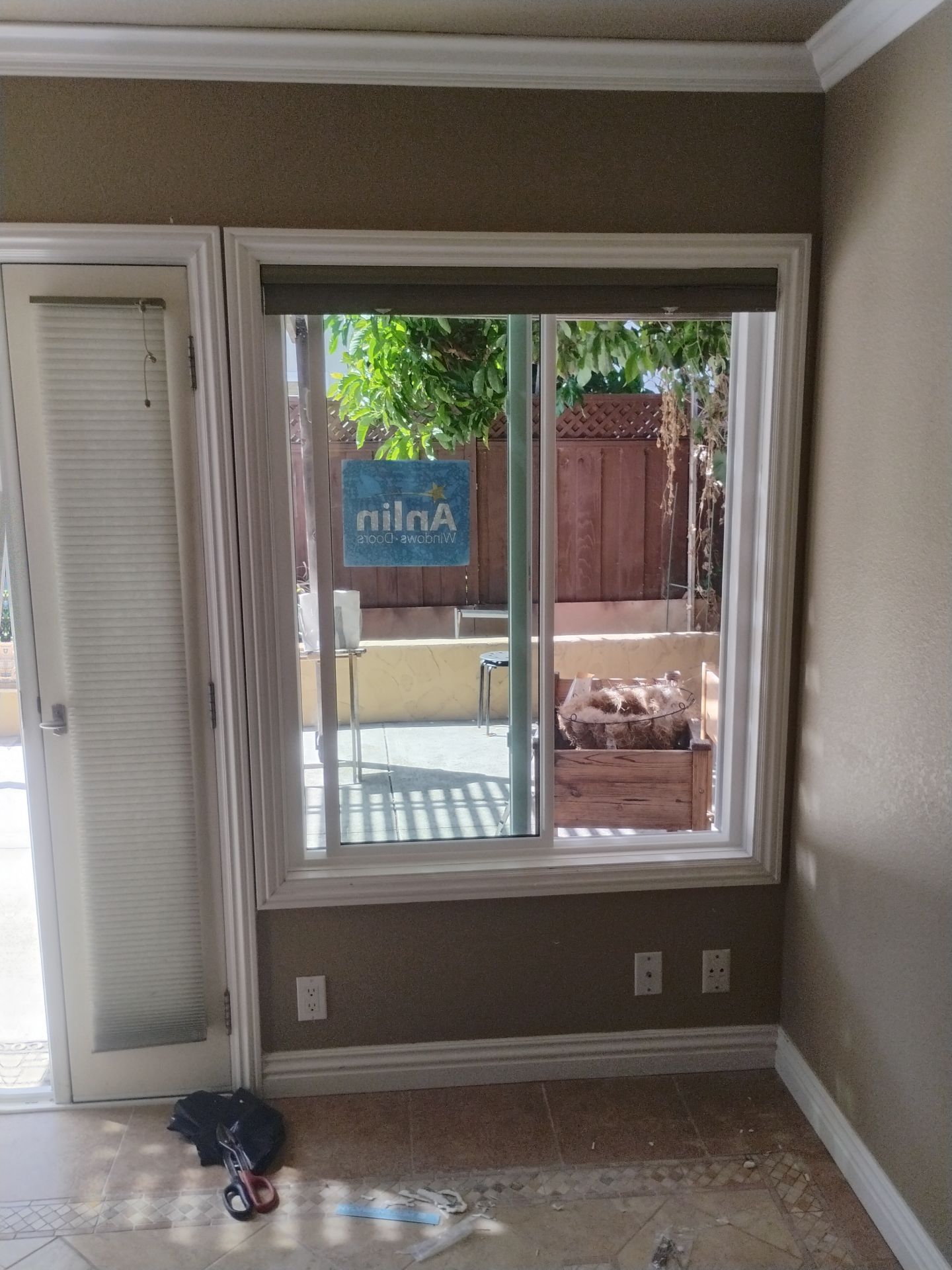 Geometric window replacement after photo in San Jose CA — specialty shaped replacement window installed by AMG Doors and Windows — photo 18 of 18