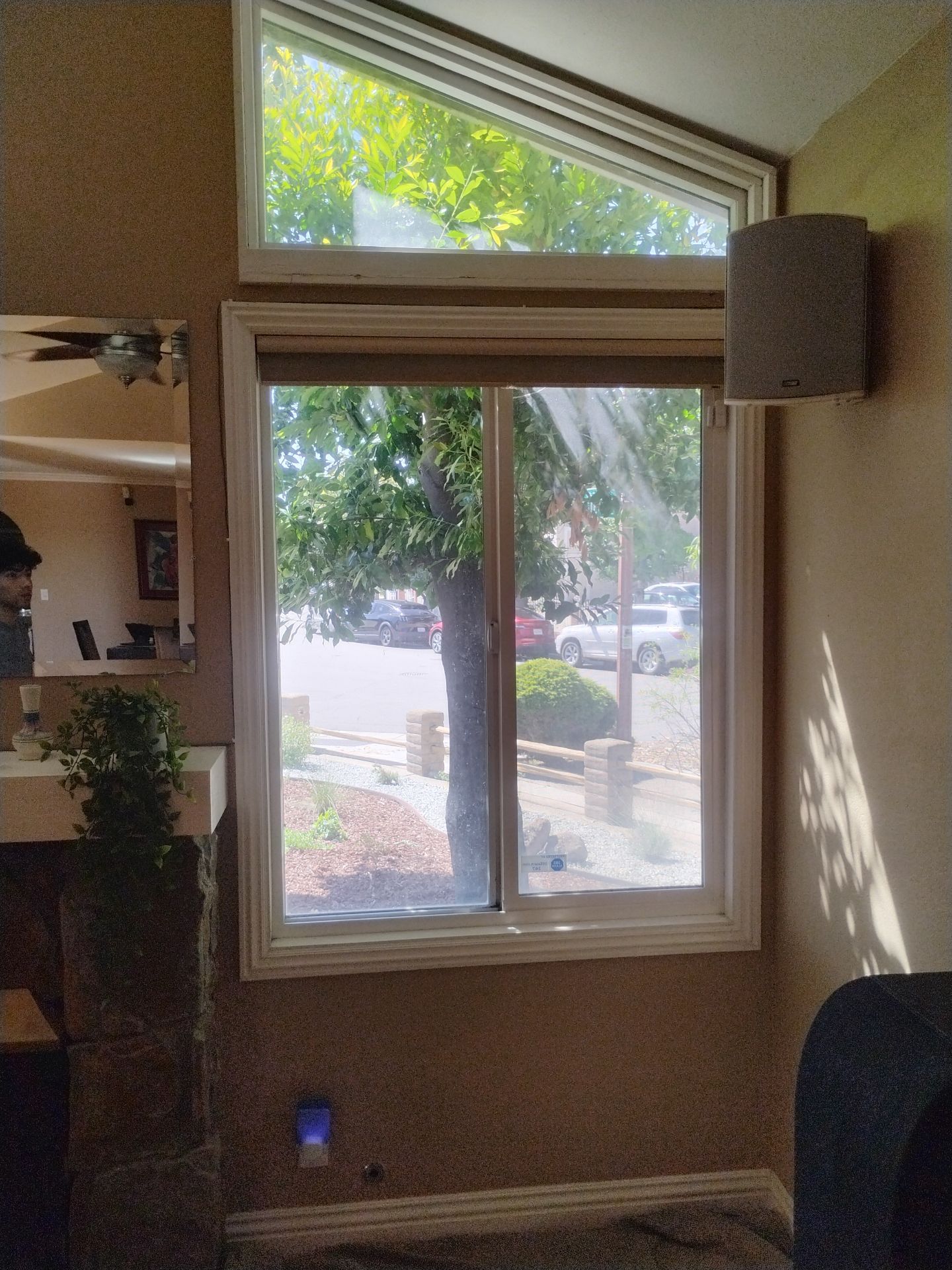 Geometric window before replacement — San Jose CA AMG Doors & Windows project — photo 5 of 15