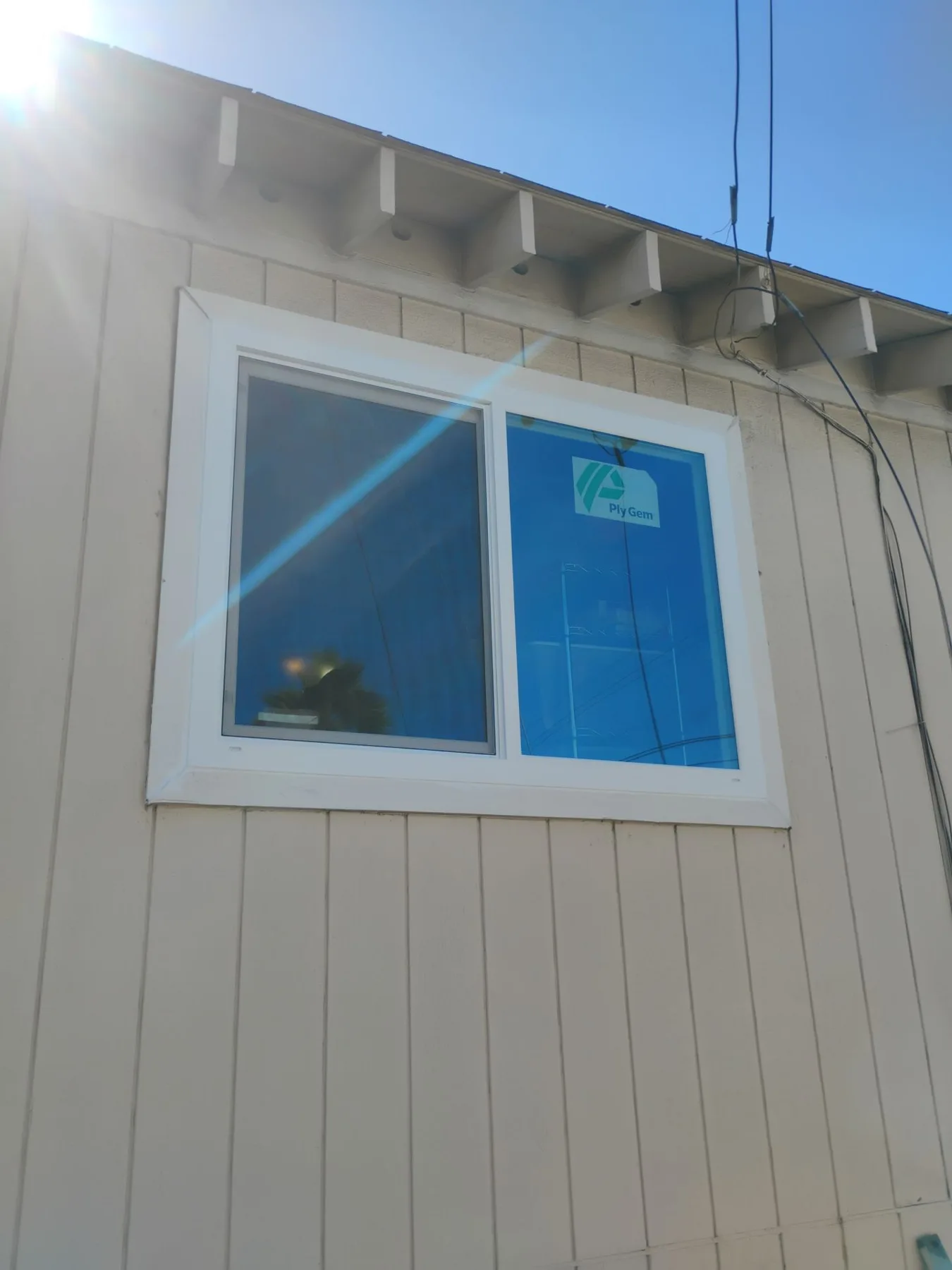 Finished exterior window installation by AMG Doors and Windows