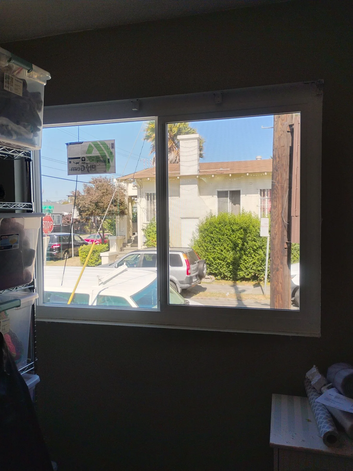 Finished interior of a new PlyGem window in a Richmond, CA home