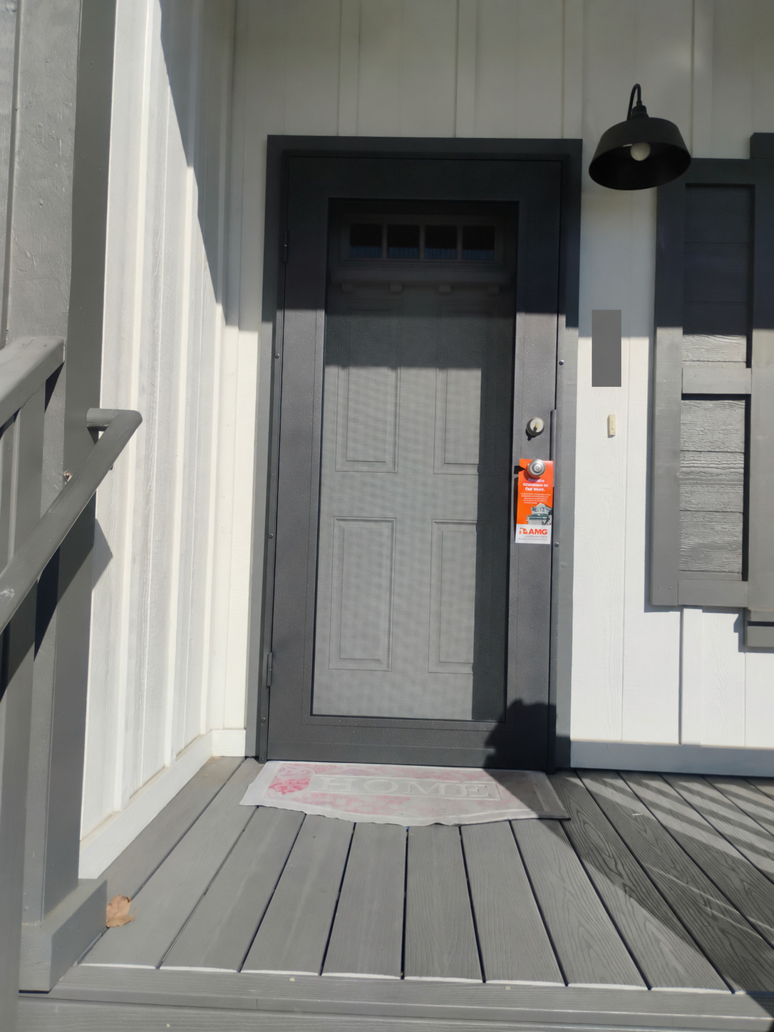 AMG Doors & Windows Titan Security Premium Aluminum Full View security door installation in Hayward, CA