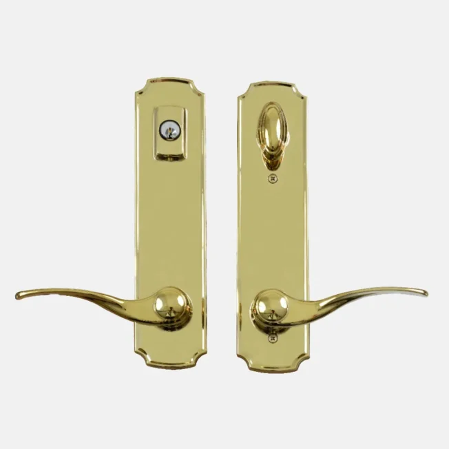 Trilennium Eclipse Handleset in Bright Brass